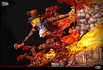 Tsume One Piece 1/6 Luffy Ace Sabo Flame Brothers Premium Resin Statue
