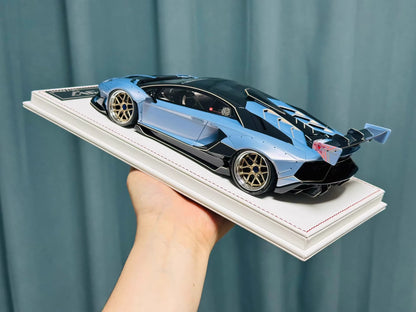Davis & Giovanni 1/18 Lamborghini Aventador LP770-4 SVJ L13WK Sky Cyan | Limited 15