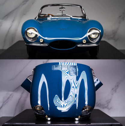 Amalgam 1/8 Jaguar XKSS Roadster – Classic Blue Model | Air Shipping from China