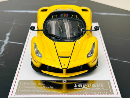 Davis & Giovanni 1/18 Ferrari LaFerrari Aperta Pearl Yellow No.1/10 HRE Wheels