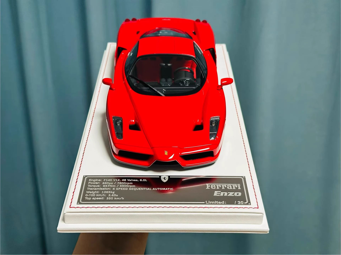 Davis & Giovanni 1/18 Ferrari Enzo Rosso Red Silver Wheels Black Calipers Limited 30 pcs