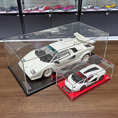 GT Spirit 1/8 Lamborghini Countach LP5000 QV Resin Model, Classic White, Limited Edition