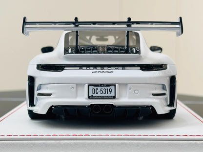 Davis & Giovanni 1/18 Porsche 911 GT3 RS 992.1 Polar White Weissach Silver Wheels Limited 10 pcs