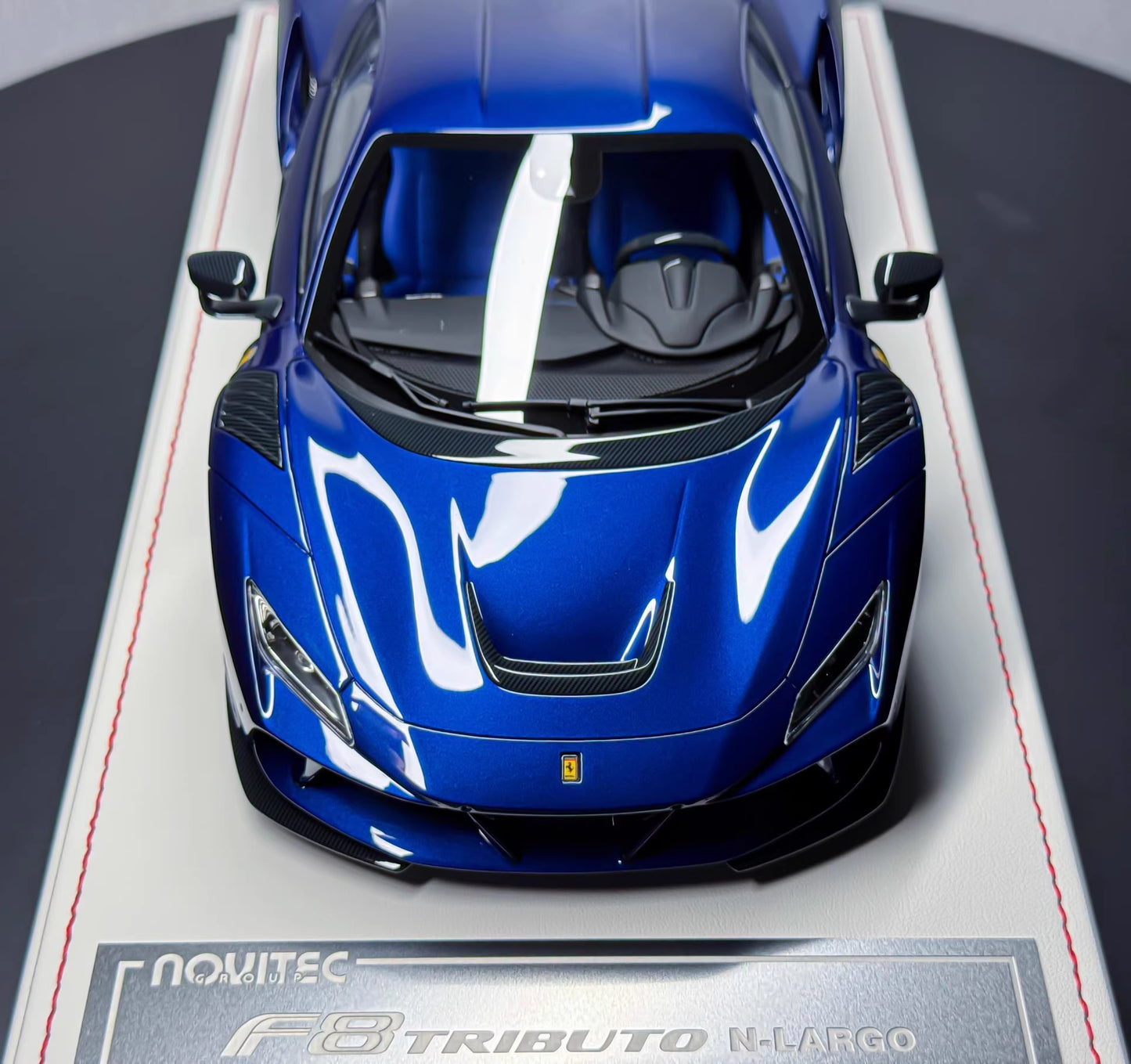 Davis & Giovanni 1/18 Ferrari F8 Tributo N-Largo Metallic Blue Resin Model Limited 15