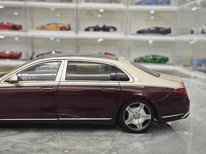 Almost Real 1/18 Mercedes-Maybach S680 Two-Tone Kalahari Gold Diecast Model