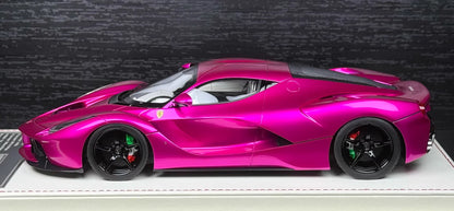 Davis & Giovanni 1/18 Ferrari LaFerrari Chrome Flash Pink Resin Model Limited 3