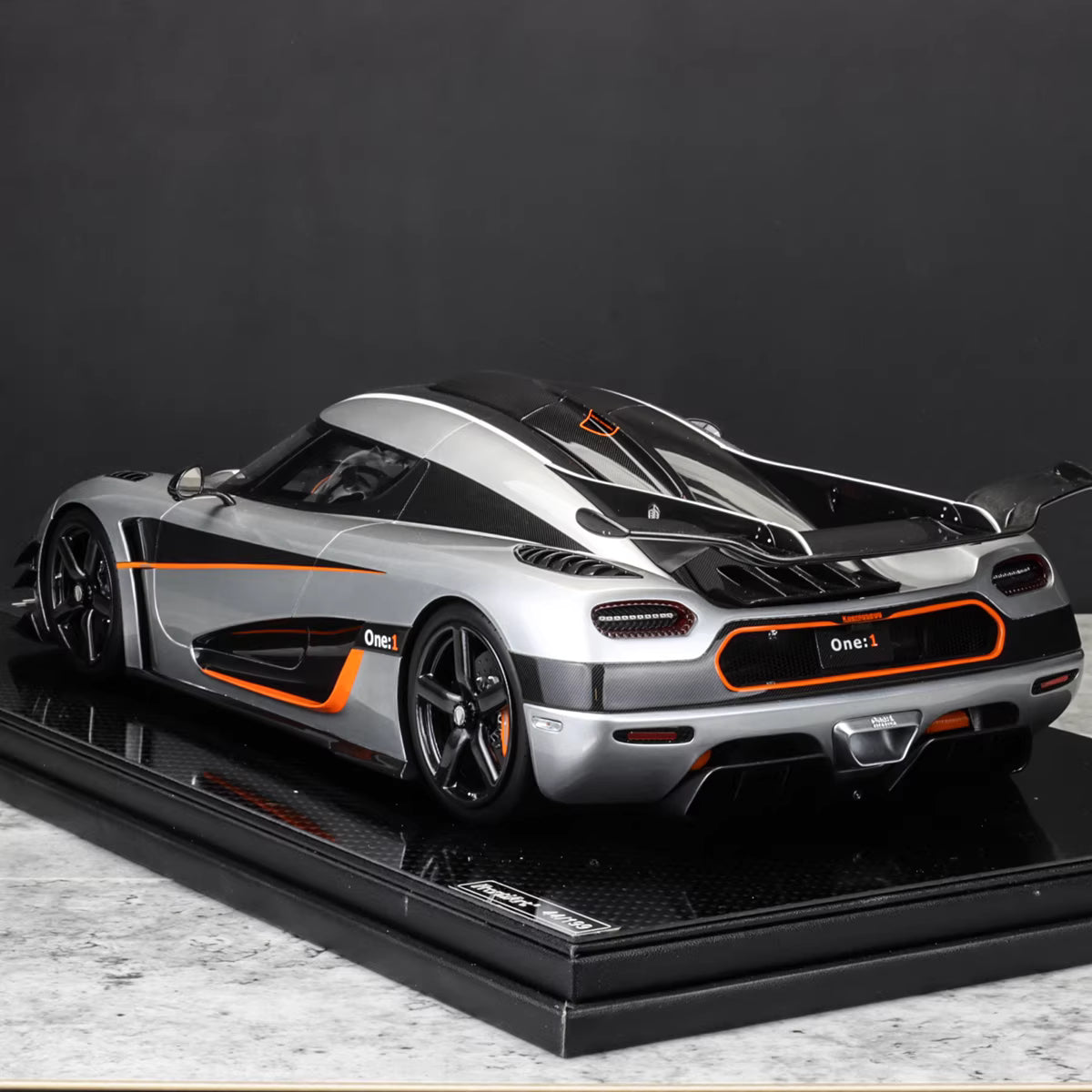Frontiart 1/12 Koenigsegg One:1 Silver Resin Model Limited 199 F088-01