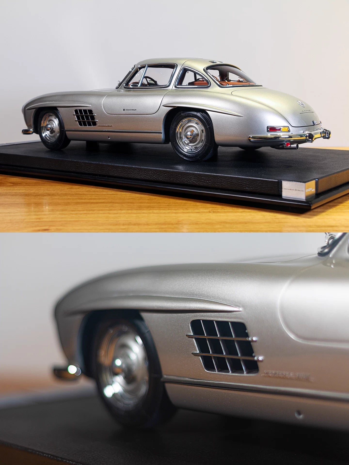 Amalgam 1/8 Mercedes-Benz 300SL – Silver Gullwing Coupe Model | Air Shipping from China