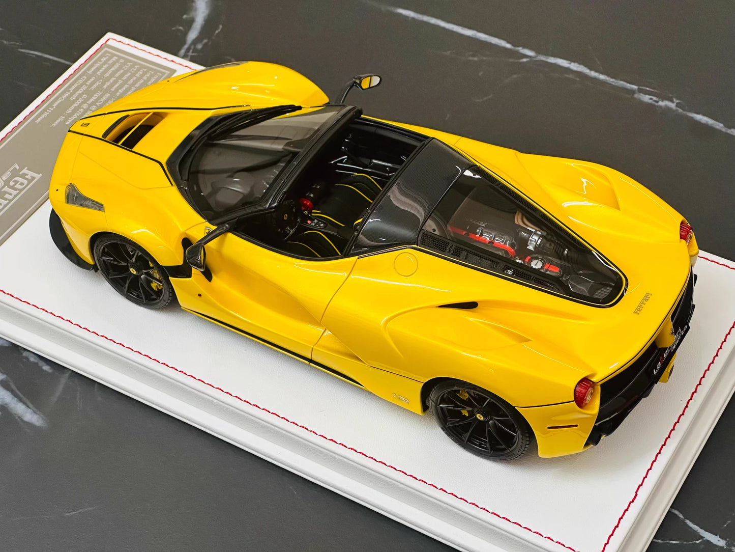 Davis & Giovanni 1/18 Ferrari LaFerrari Aperta Pearl Yellow No.1/10 HRE Wheels