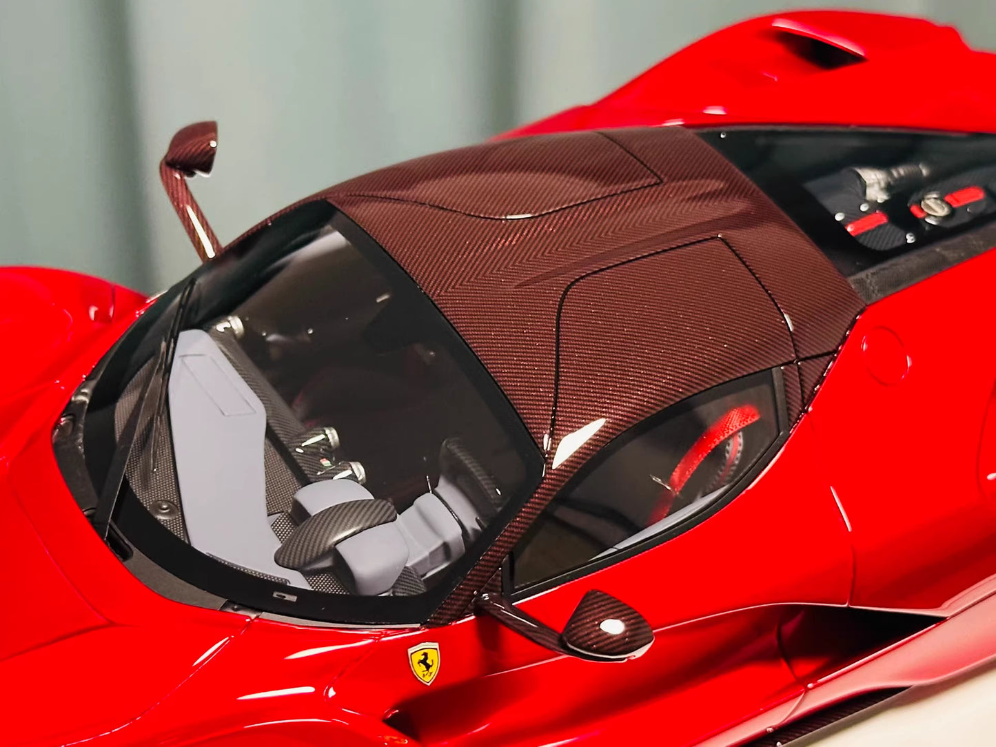 Davis & Giovanni 1/18 Ferrari LaFerrari Rosso Red Carbon Roof Gunmetal Wheels Limited 20 pcs