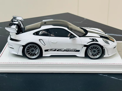 Davis & Giovanni 1/18 Porsche 911 GT3 RS 992.1 Polar White Weissach Silver Wheels Limited 10 pcs