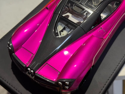 BBR 1/18 Pagani Huayra Roadster Resin Model Electric Pink Limited Edition
