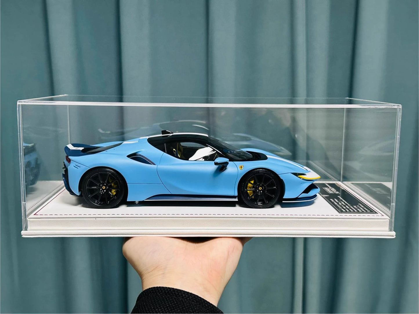 Davis & Giovanni 1/18 Ferrari SF90 Stradale Matte La Plata Blue | Limited 6