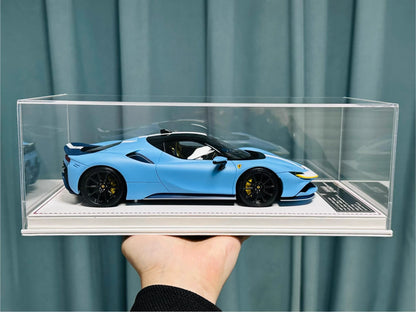 Davis & Giovanni 1/18 Ferrari SF90 Stradale Matte La Plata Blue | Limited 6