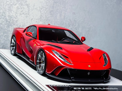 Davis & Giovanni 1/18 Ferrari 812 N-Largo Rosso Corsa Red Resin Model Limited 8