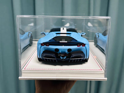 Davis & Giovanni 1/18 Ferrari SF90 Stradale Matte La Plata Blue | Limited 6