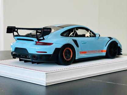 Davis & Giovanni 1/18 Porsche 911 GT2 RS MR 991 Gulf Blue Car No. 1 of 14