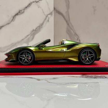 MR Collection 1/18 Ferrari 488 Pista Spider Chameleon Green Limited 01/03 Resin