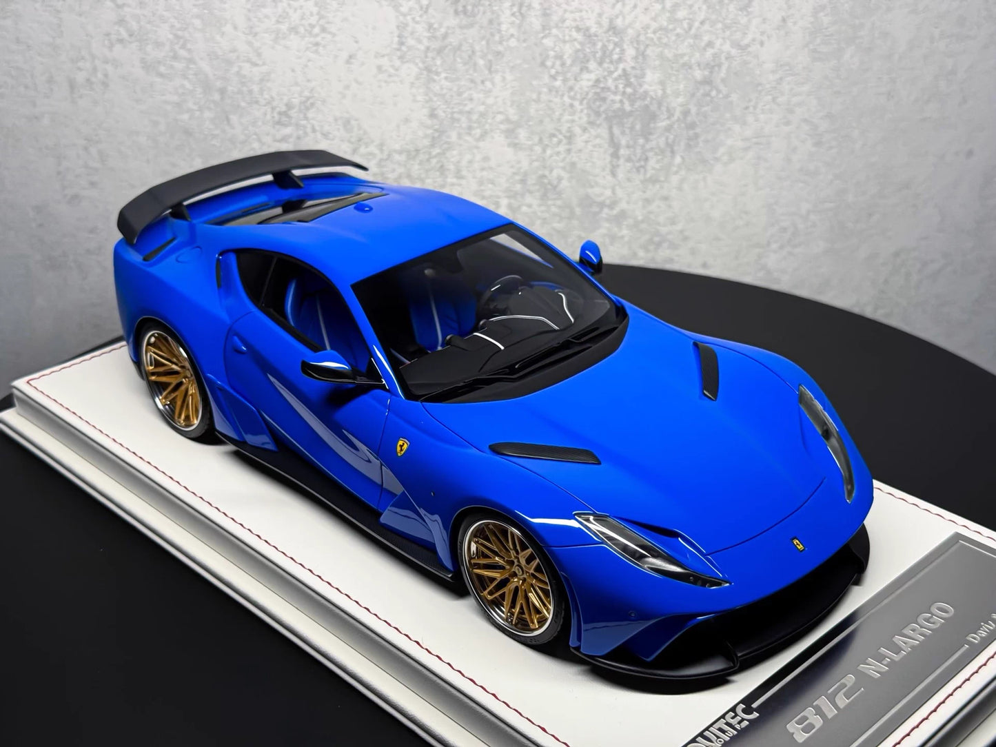 Davis & Giovanni 1/18 Ferrari 812 N-Largo Dino Blue Resin Model Limited 8