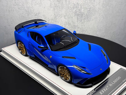 Davis & Giovanni 1/18 Ferrari 812 N-Largo Dino Blue Resin Model Limited 8