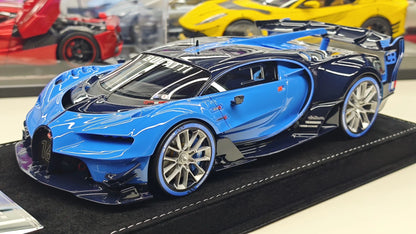 HH Model 1/18 Bugatti Vision Gran Turismo (VGT) Resin Model – Ocean Blue / Blue Carbon (Limited 30)
