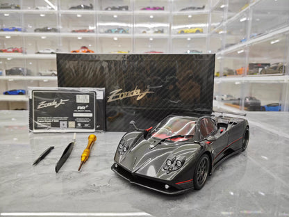 Almost Real 1/18 Pagani Zonda Cinque Exposed Carbon Diecast Model