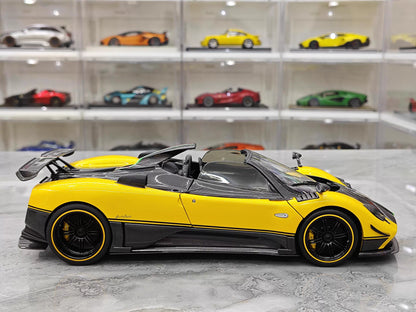 Almost Real 1/18 Pagani Zonda Cinque Yellow Carbon Diecast Model
