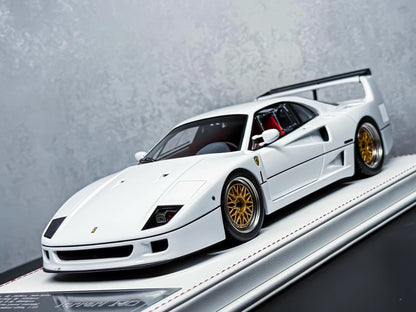 Davis & Giovanni 1/18 Ferrari F40 White Resin Model Red Interior BBS Wheels Limited 15