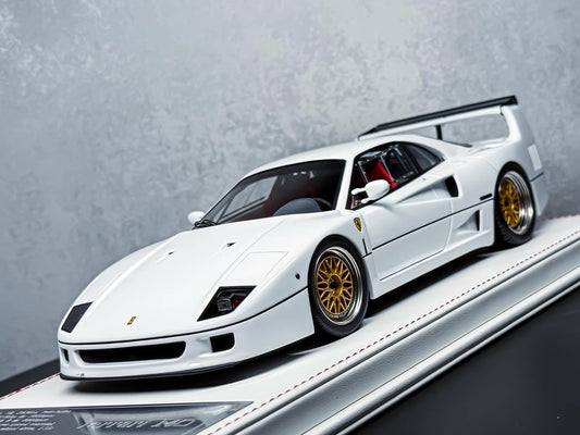 Davis & Giovanni 1/18 Ferrari F40 White Resin Model Red Interior BBS Wheels Limited 15