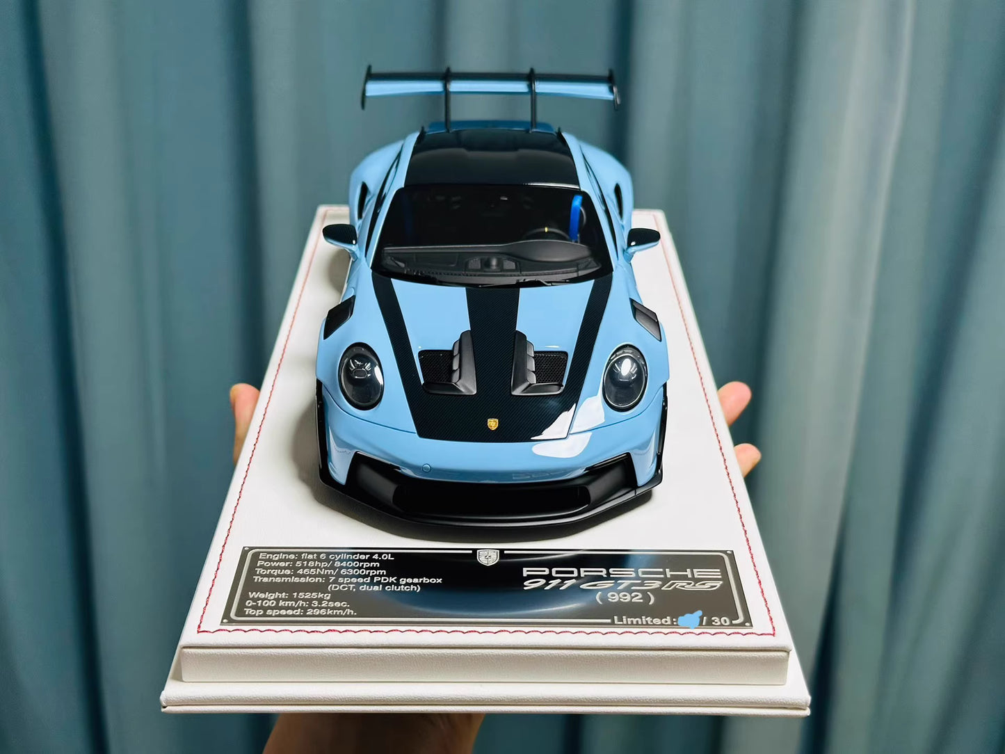 Davis & Giovanni 1/18 Porsche 911 GT3 RS 992.1 PTS Meissen Blue | Limited 30