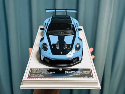 Davis & Giovanni 1/18 Porsche 911 GT3 RS 992.1 PTS Meissen Blue | Limited 30