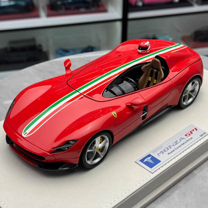 Hermes Collection 1/18 Ferrari Monza SP1 Resin Model Car – Rosso Tricolore
