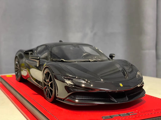 MR 1/18 Ferrari SF90 Stradale Resin Model Nero Limited Edition