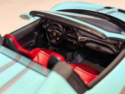 BBR 1/18 Ferrari 458 Speciale A · Light Blue