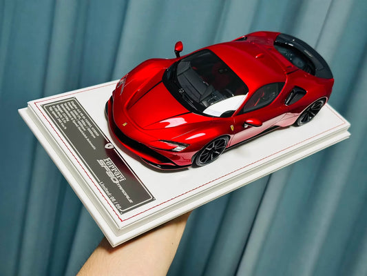 Davis & Giovanni 1/18 Ferrari SF90 Stradale Candy Red No.6/6 Carbon Wheels