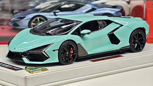 MR 1/18 Lamborghini Revuelto “Christmas Edition 2023” Resin Model – Mint Blue (LAMBO058XMAS)