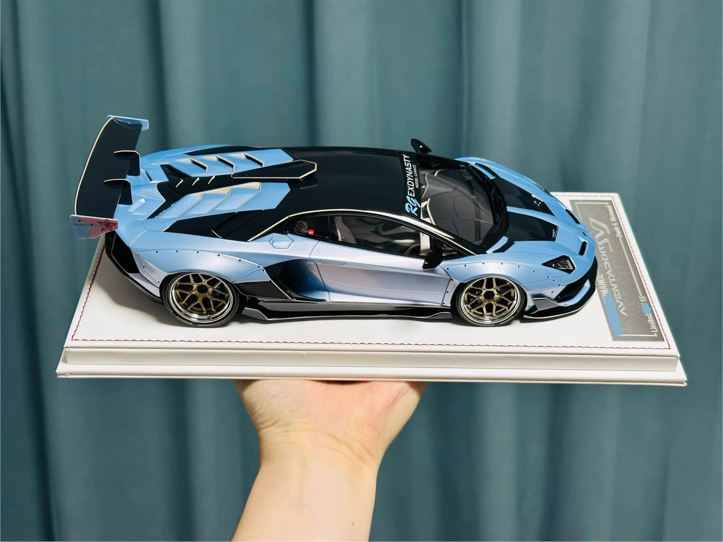 Davis & Giovanni 1/18 Lamborghini Aventador LP770-4 SVJ L13WK Sky Cyan | Limited 15