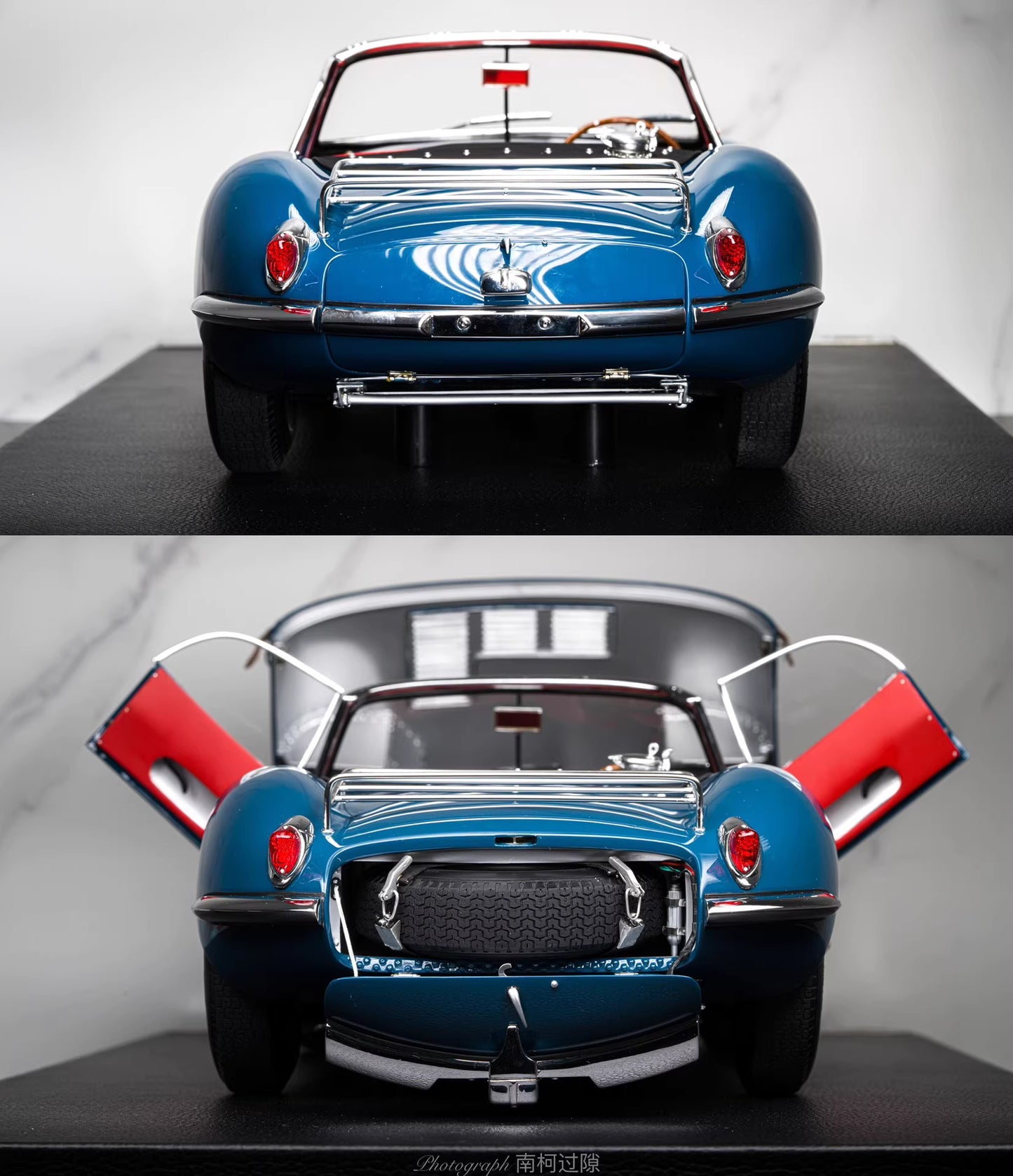 Amalgam 1/8 Jaguar XKSS Roadster – Classic Blue Model | Air Shipping from China