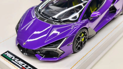 MR Collection Models 1/18 Lamborghini Revuelto Pigeon Purple Limited 25