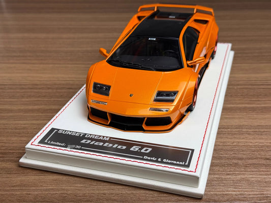 Davis & Giovanni 1/18 Lamborghini Diablo 6.0 Arancio Atlas Orange, Limited 30