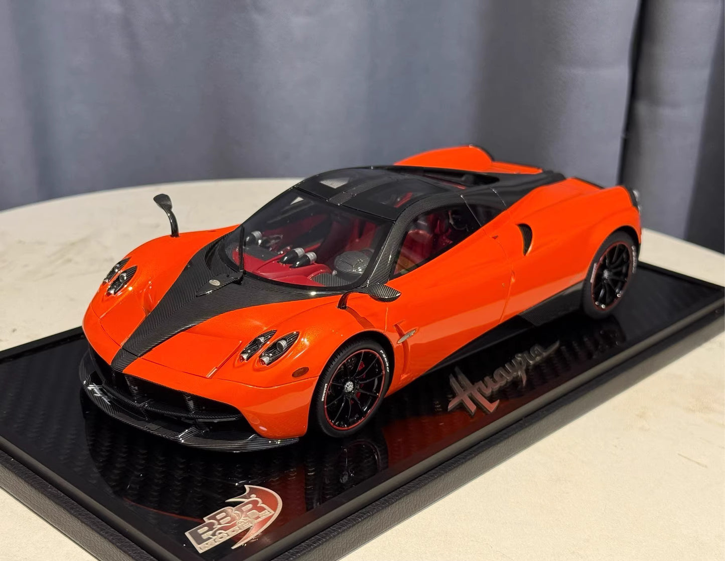 BBR 1/18 Pagani Huayra Roadster Resin Model Metallic Orange Limited Edition
