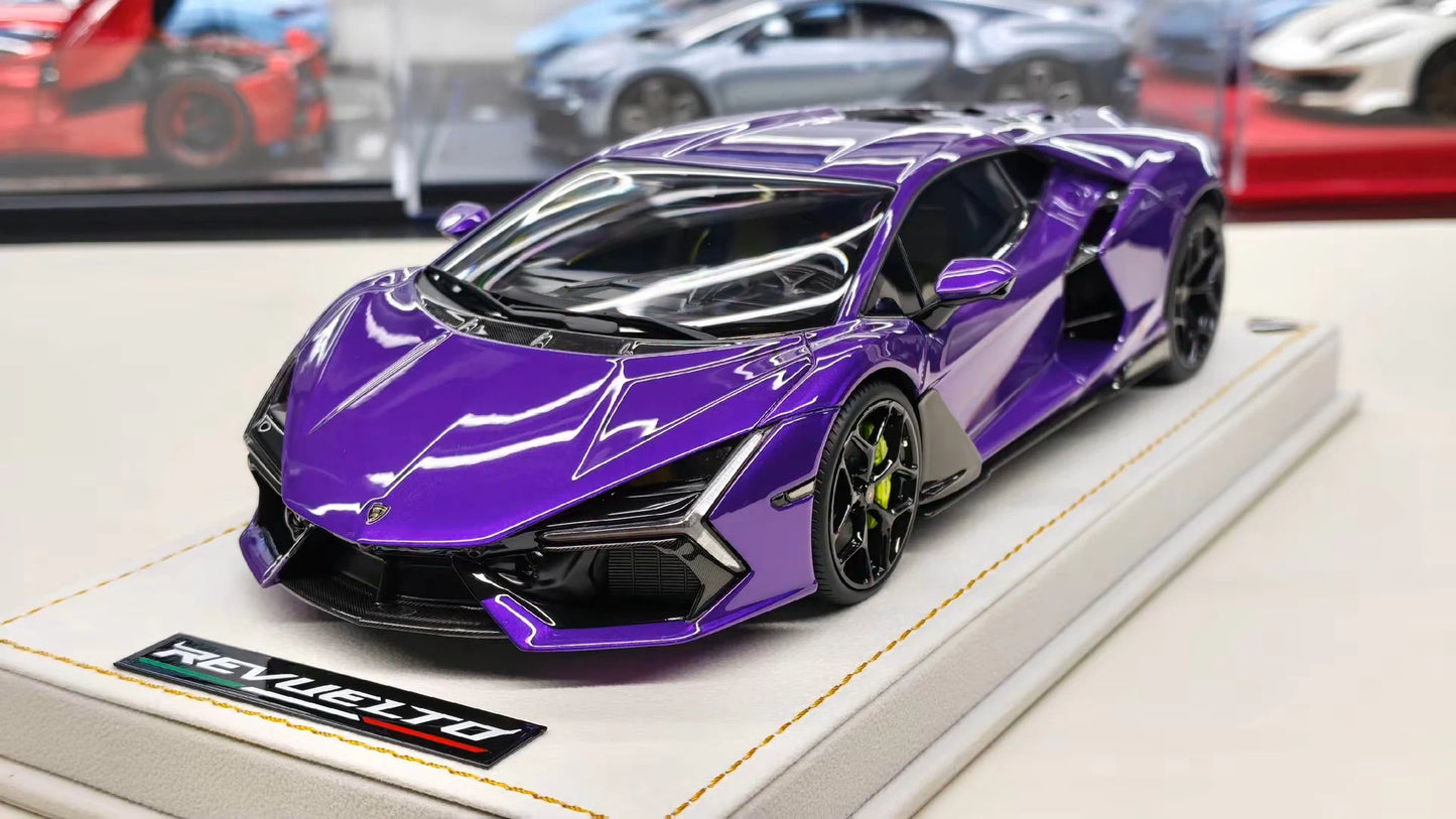 MR 1/18 Lamborghini Revuelto Resin Model – Viola Pasifae Special Edition (Limited 25)