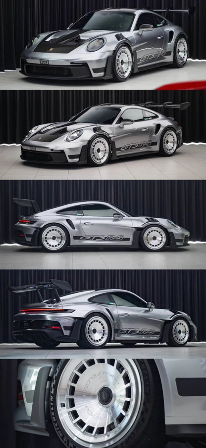Davis & Giovanni 1/18 Porsche 911 GT3 RS 992.1 GT Silver Deep Dish Wheels
