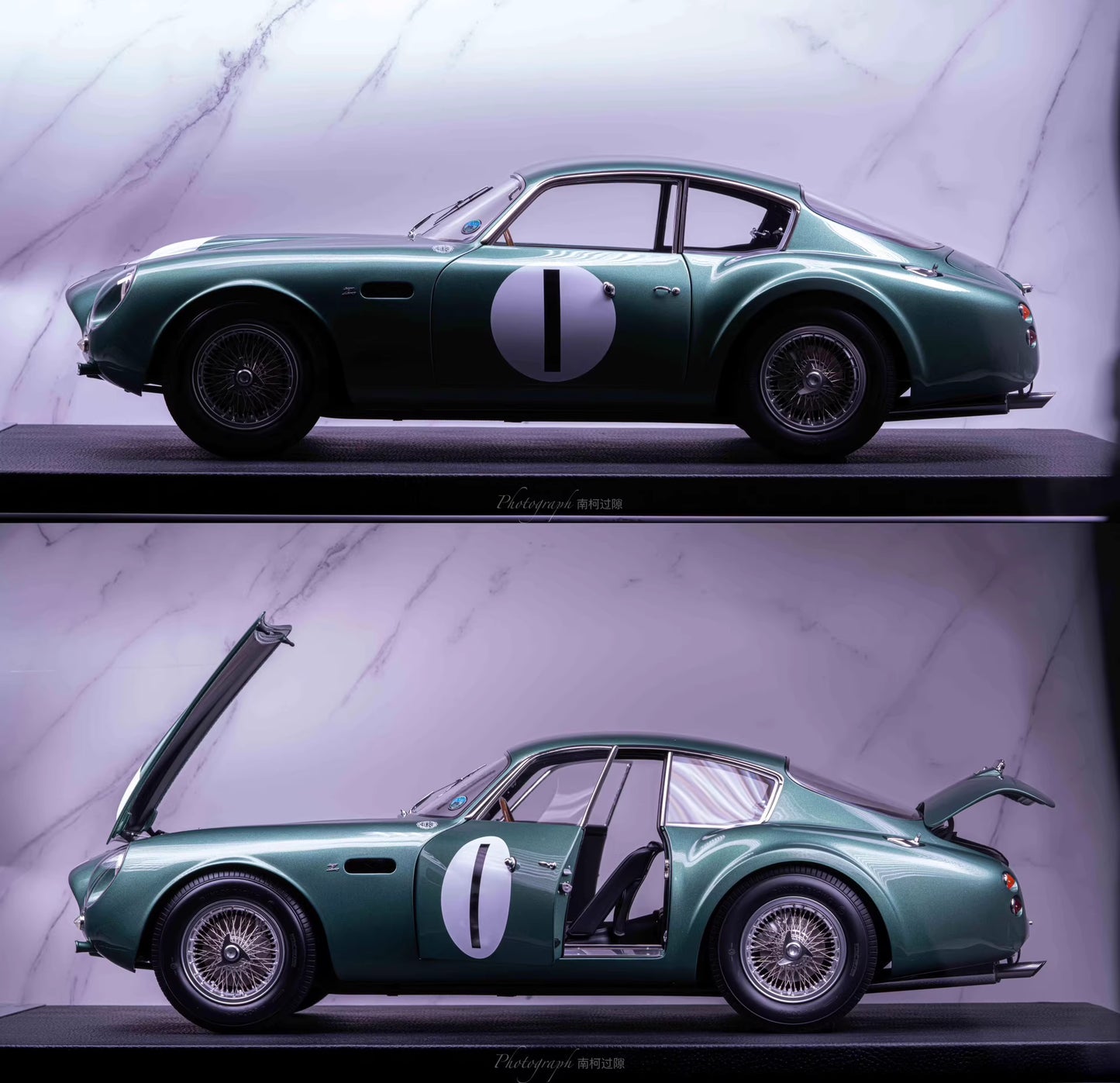 Amalgam 1/8 Aston Martin DB4 GT Zagato – 1961 1 VEV Le Mans Version | Air Shipping from China