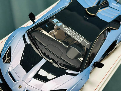 Davis & Giovanni 1/18 Lamborghini Aventador LP770-4 SVJ L13WK Sky Cyan | Limited 15