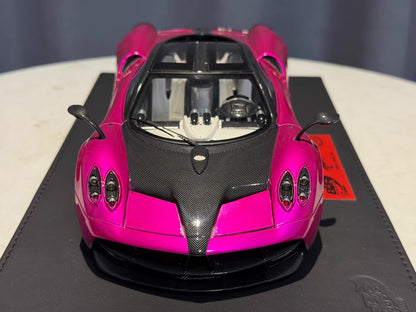 BBR 1/18 Pagani Huayra Roadster Resin Model Electric Pink Limited Edition