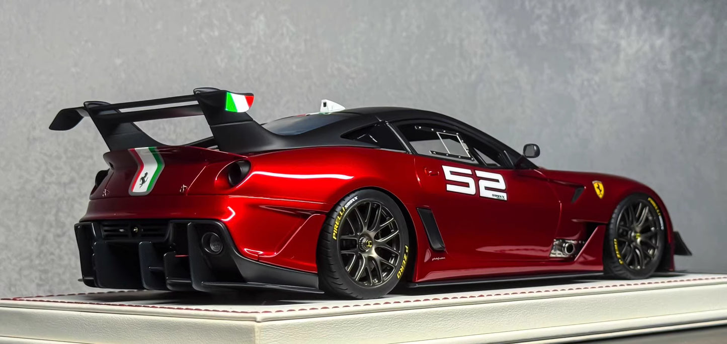 Davis & Giovanni 1/18 Ferrari 599XX EVO #52 Metallic Red Resin Model Limited 30