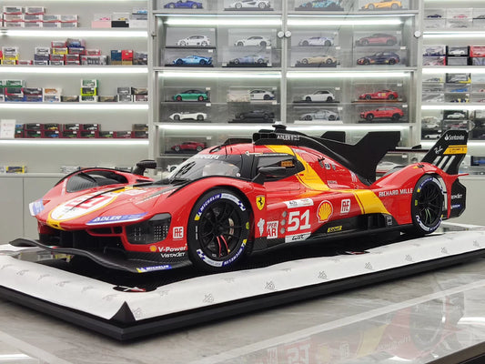 Amalgam 1/8 Ferrari 499P – 2023 Le Mans Champion Hypercar Model | Air Shipping from China