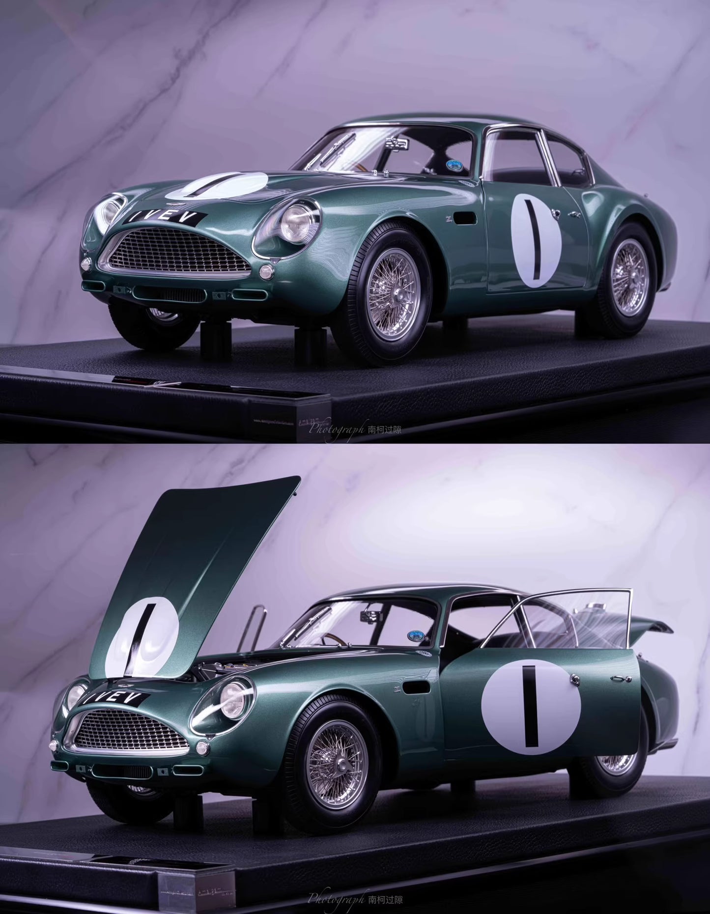Amalgam 1/8 Aston Martin DB4 GT Zagato – 1961 1 VEV Le Mans Version | Air Shipping from China