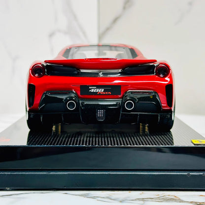 MR Collection 1/18 Ferrari 488 Pista One-Off Resin Model #51 Red Livery